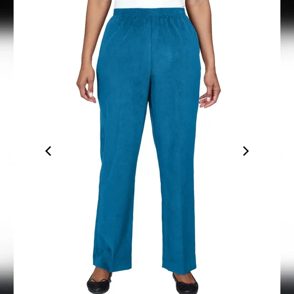 NWT Alfred Dunner Adirondack Trail French Terry Casual Pants Size 18P - Picture 2 of 7